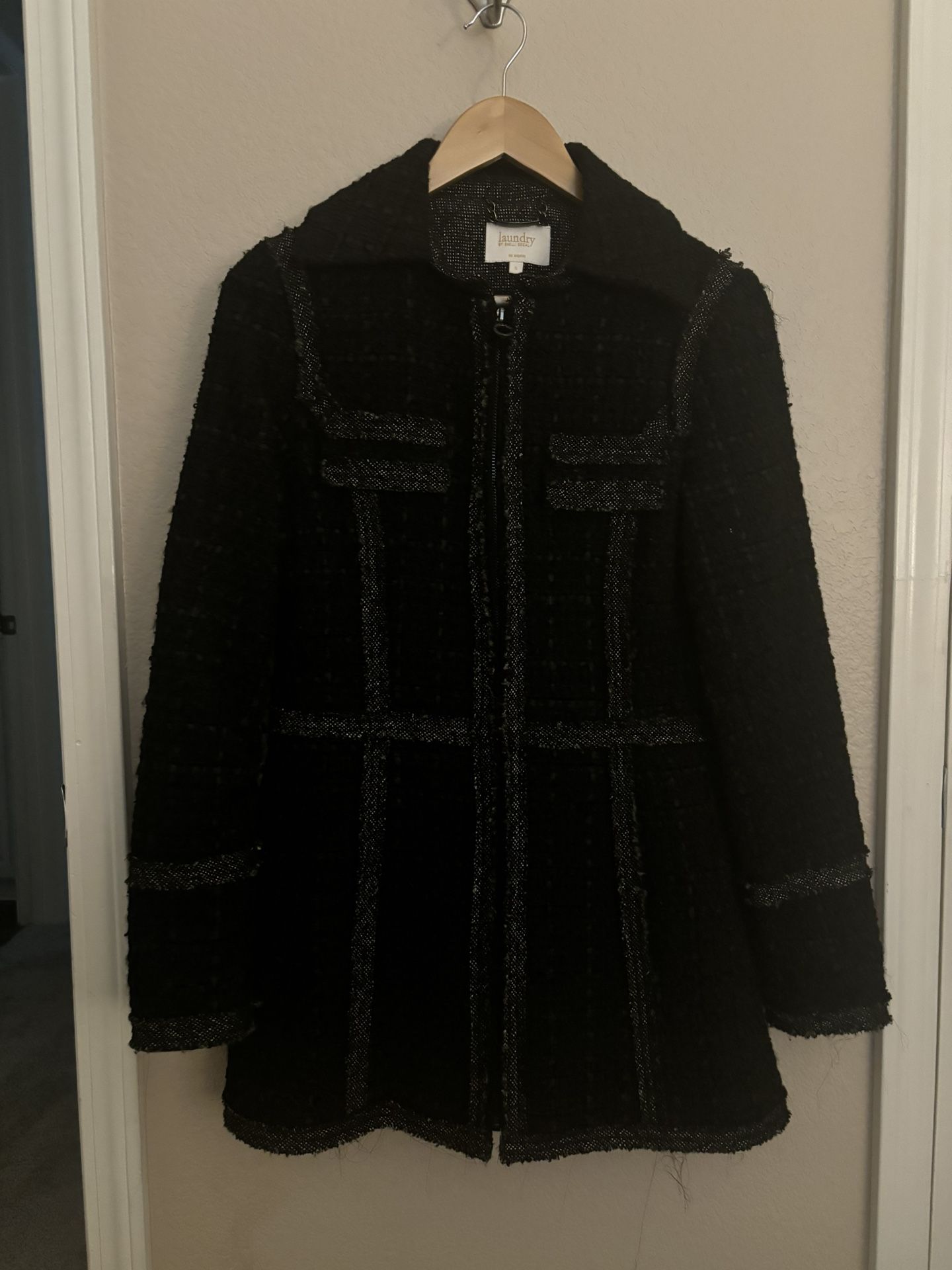 Black Wool Coat 