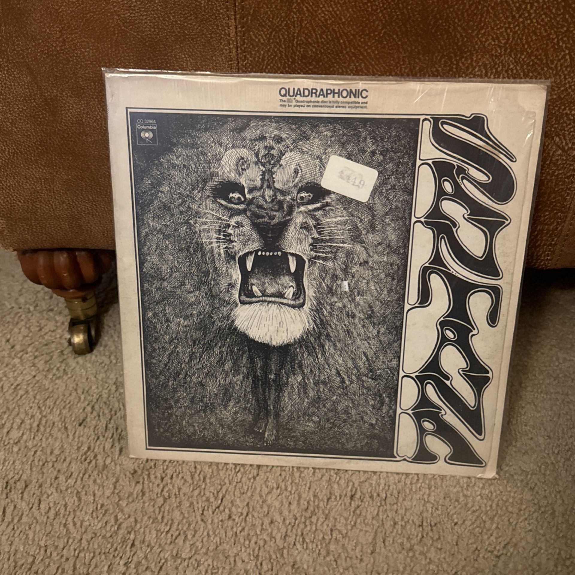 Santana S/T Quadraphonic Record Rare 1974