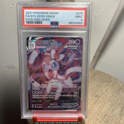 2021 Pokémon swsh sylveon vmax evolving skies PSA 9