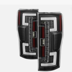 SPYDER 17-18 Ford F250 (with Blind Spot Sens./LED Model Only) LED Tail Lights-Blk ALT-YD-FS17BS-LED-BK