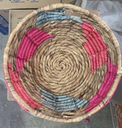 Colorful large sea grass basket