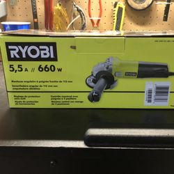 Ryobi 4 1/2 Angle Grinder Corded New In Box