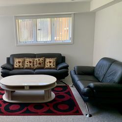 Black Leather Couches