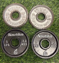 5lb Olympic weights  - set of 4