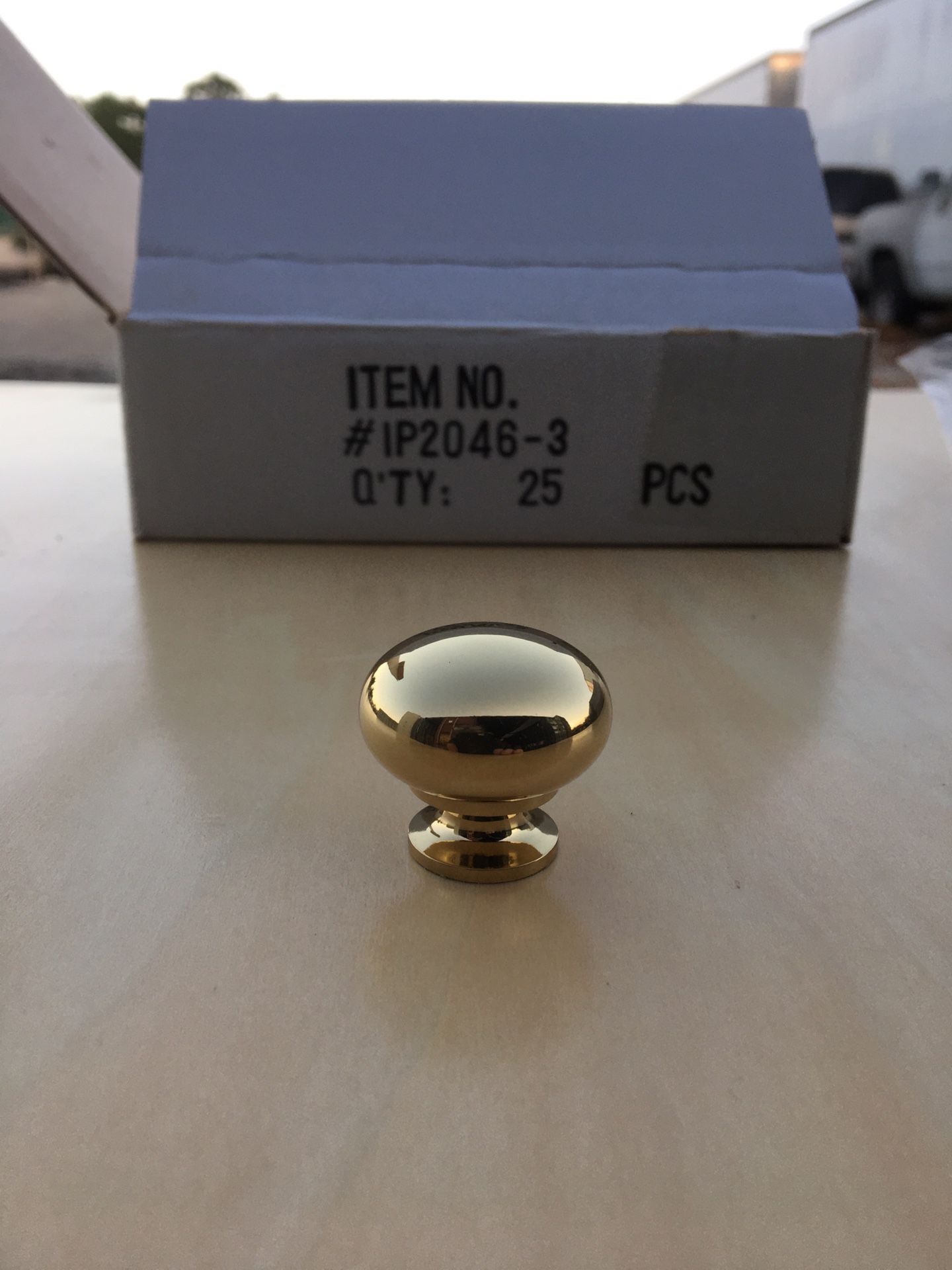 BRASS KNOBS 1-1/8” 49 pieces available $2 each