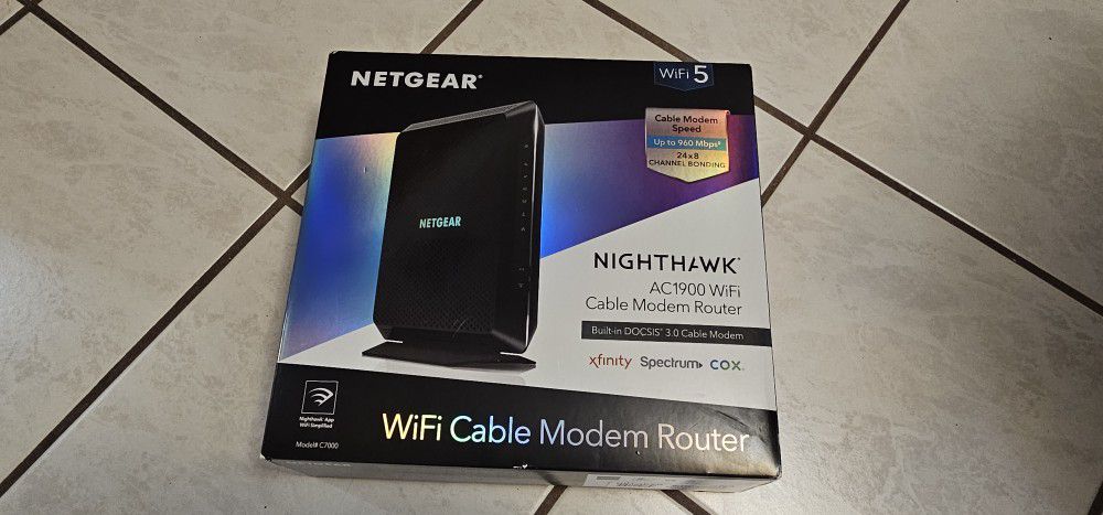 Netgear NightHawk AC 1900 Cable Modem Router 