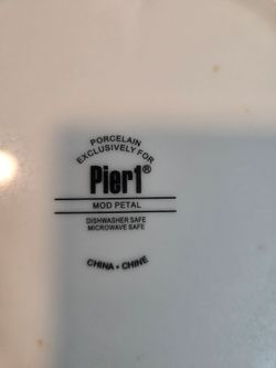 Pier One plates (2)