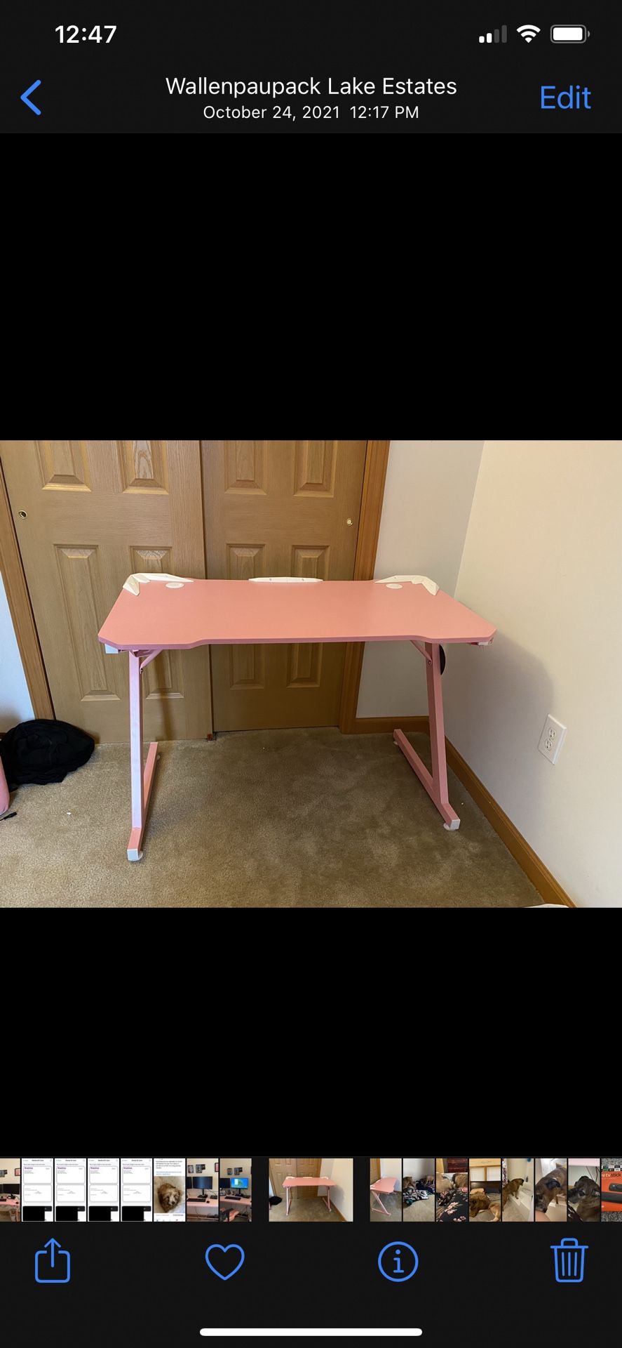 Pink Gaming Desk