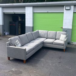 Large Grey Ashley Sectional (Free Delivery)
