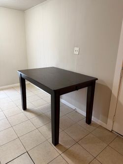 Brown leather living room, tv stand, dining table, refrigerator kenmore, everything for $600