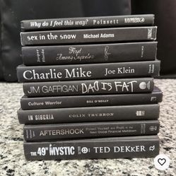 9 Black Covered Books