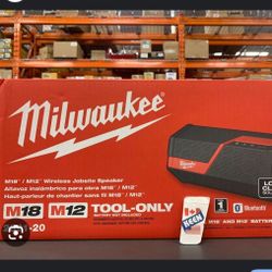 Milwaukee New Speaker Bluetooth 