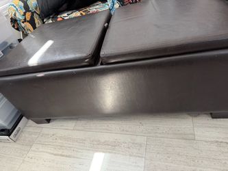 Dark brown ottoman
