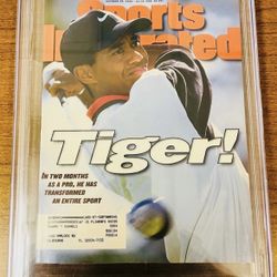 8.5 Graded Tiger Woods Sports Illustrated Magazine 