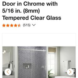 Delta

Commix 60 in. x 76 in. Frameless Exposed Roller Sliding Shower Door in Chrome with 5/16 in. (8mm) Tempered Clear Glass

(515)

￼

￼

￼



