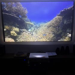 110" 4K Laser Home Theater: Optoma CinemaX P2 + Elite Screens Aeon CineGrey 3D