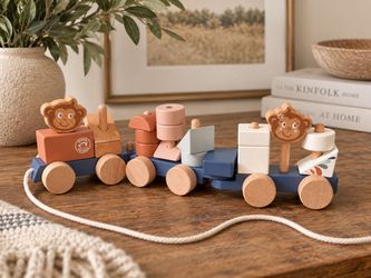 Anthropologie Speedy Monkey Stacking Train