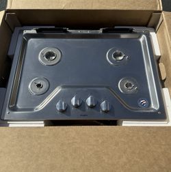 Whirlpool 30 in. 5-Burners Recessed Gas Cooktop in Stainless Steel