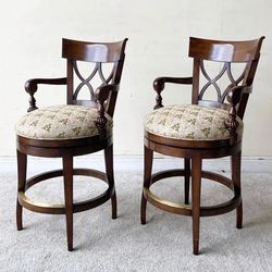 Double X Back Santa Fe Wooden Stools by Woodbridge Furniture Co