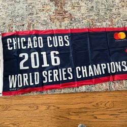 Chicago Cubs 2016 World Series Banner