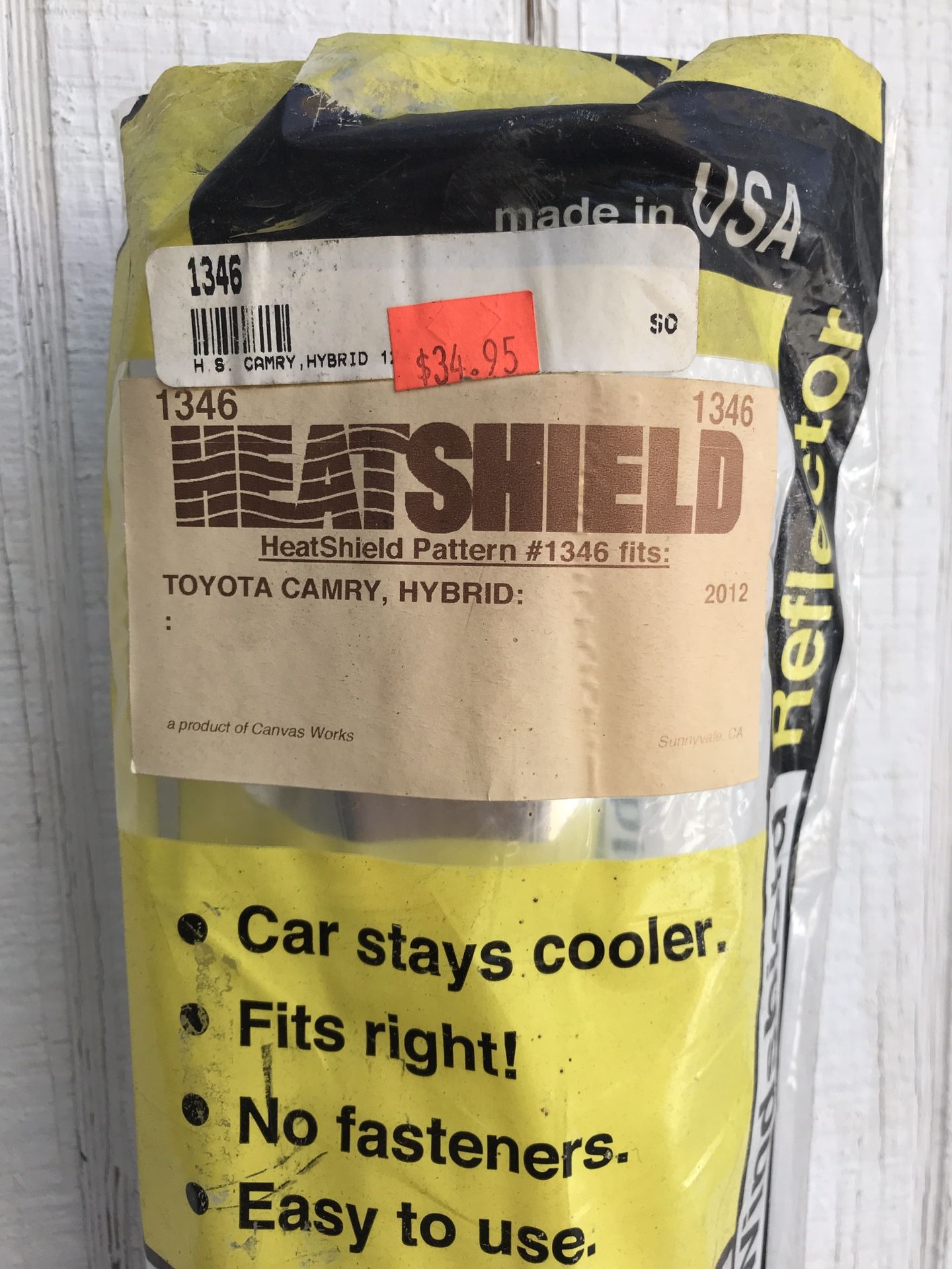 Heatshield Windshield Reflector, Windshield Sun Shades Toyota Camery Without Sensor 2012-17