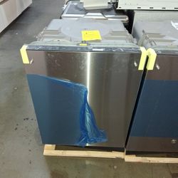 GE Top Control 24 In Built-in Tall Tub Stainless Steel Dishwasher With Sanitize Dry Boost 52 dBA