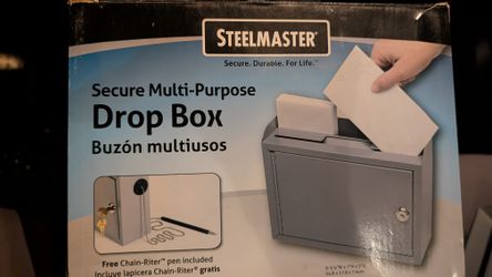 STEELMASTER Multi-Purpose Steel Drop Box, Gray