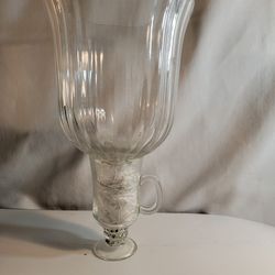 Glass Flower Vase With Handle