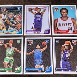 6x Rookies 2015-16 Complete Lot