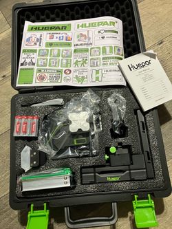 Huepar S04CG - 4D 16 Lines Osram Self-Leveling LCD Screen Laser Level
