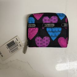 New with Tags LeSportSac NTW Claire Cross My Heart wallet