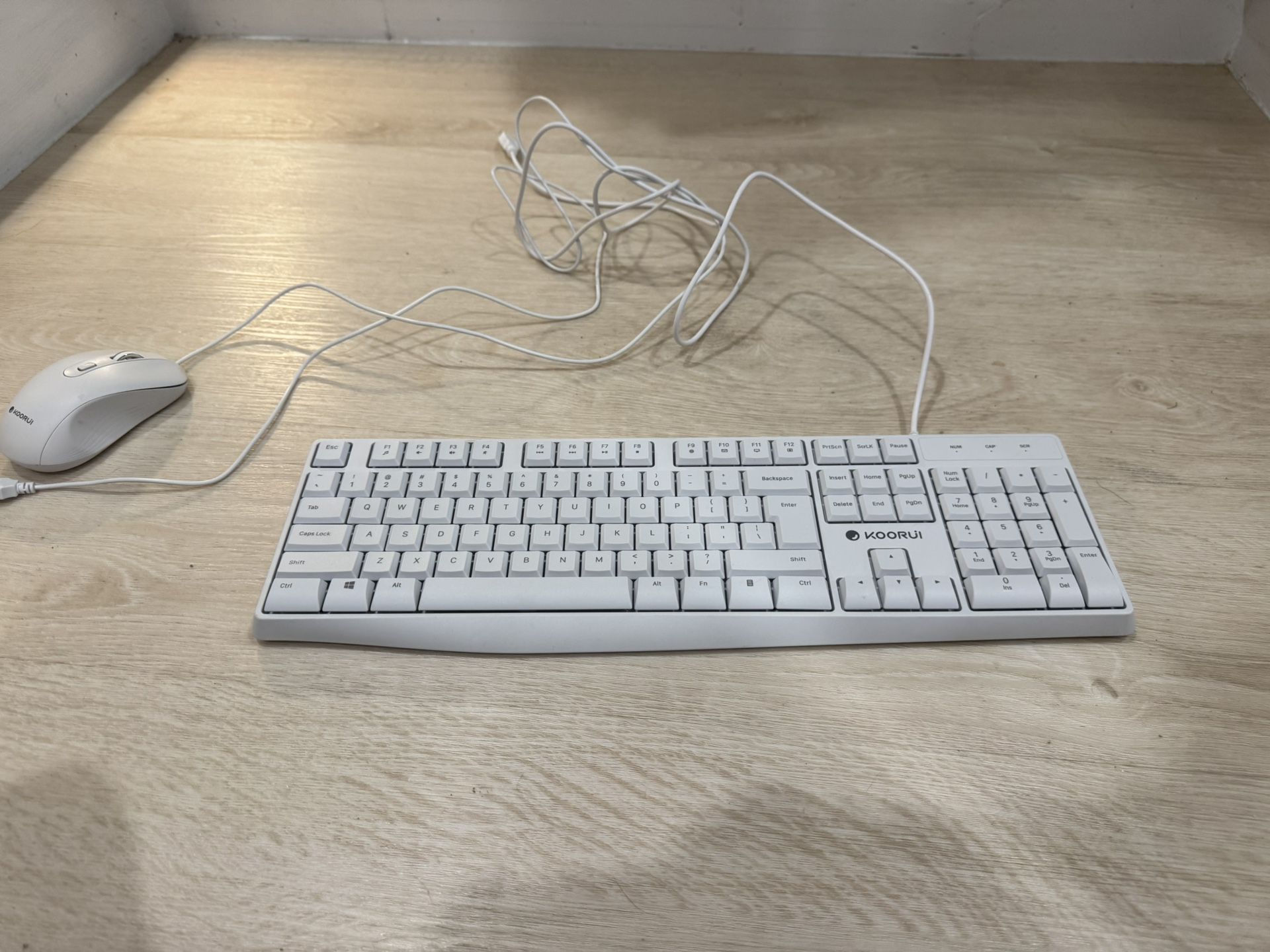 White Mouse and Keyboard