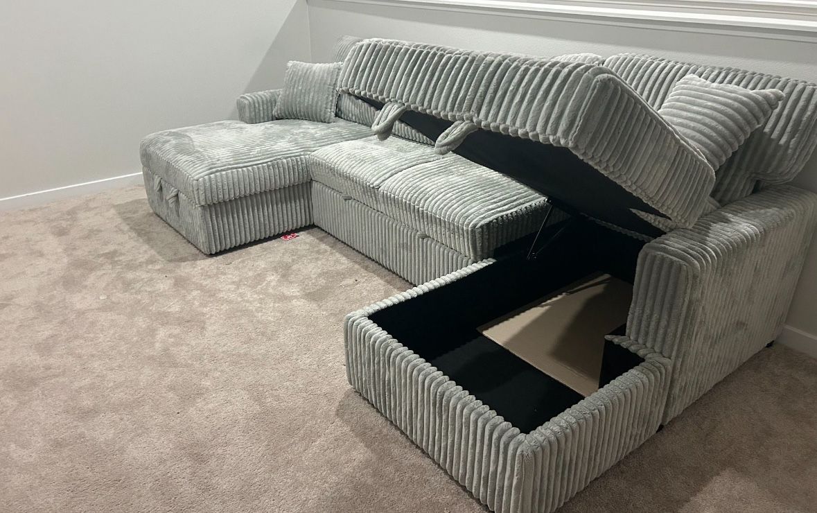 Sectional Convertible Sofa Set
