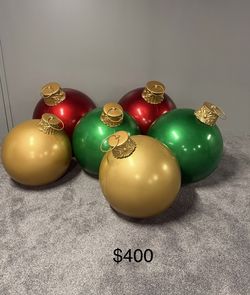 Home Accent, Three-Piece Jumbo Ornament Set