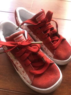 Brand New With Box Hello Kitty Puma sneakers size 1