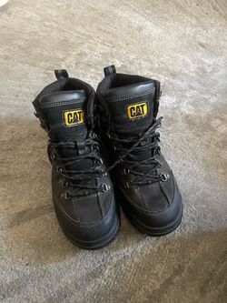 CAT Caterpillar Black Work Boots – Men’s