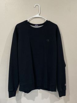 Men’s Large Black Crewneck Champion Sweatshirt