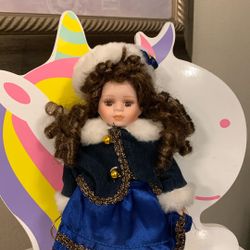 Barbara Lee porcelain Doll, Treasure Collection,Limited Edition 9”