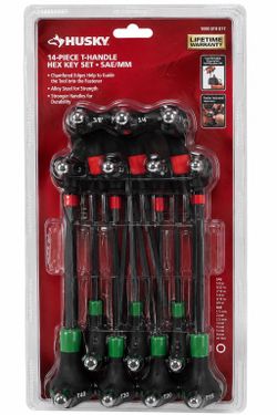 Husky 14-Piece T-Handle Hex Key Set SAE/Metric