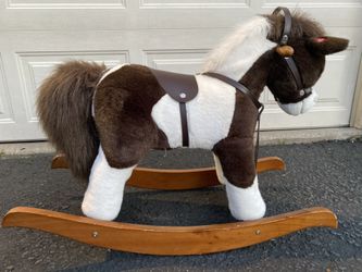 Vintage 1996 Chrisha Playful Plush Rocking Horse