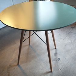 Compact Dining Table Light Green/Oak