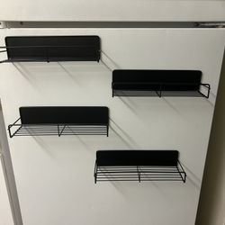 4 Pack Magnetic Spice Rack for Refrigerator,