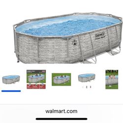 Pool 16feet X  10feet X  42in. Oval 