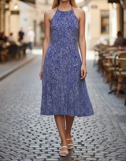 Bar III Fit & Flare Dress - Sleeveless, Halter Style Neckline, Size S/P , Like New