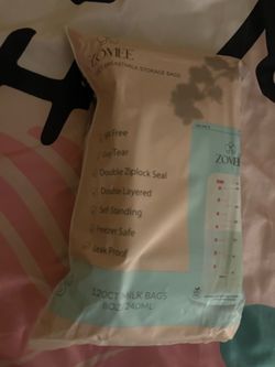 Milk storage bags