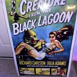 Large Creature From The. Lack Lagoon Movie Poster New 