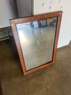 Vintage Wooden Mirror