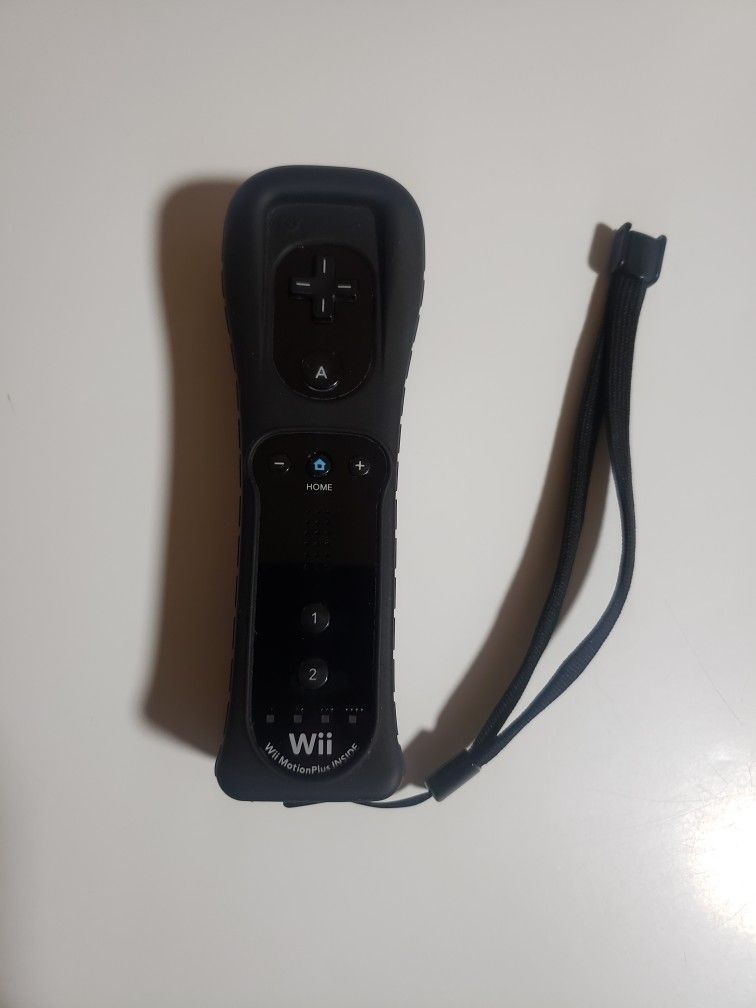 Black Motion Plus Controller Remote Wii OEM 
