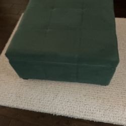 Turquoise Storage Ottoman 