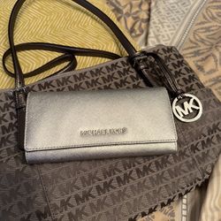 Large Michael Kors Bag And Wallet Set